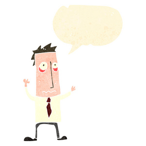 复古卡通强调的商人照片