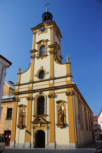 西辛圣十字教堂波兰西里西亚。