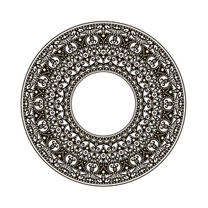 圆圈中的阿拉伯语图案