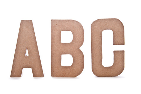 abc 字母孤立在白色的图像