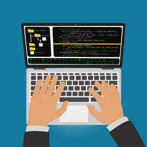 程序员在编辑器集成开发环境中开发程序代码