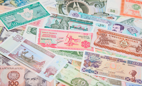 外国纸币图片