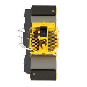 压路机在白色背景上孤立