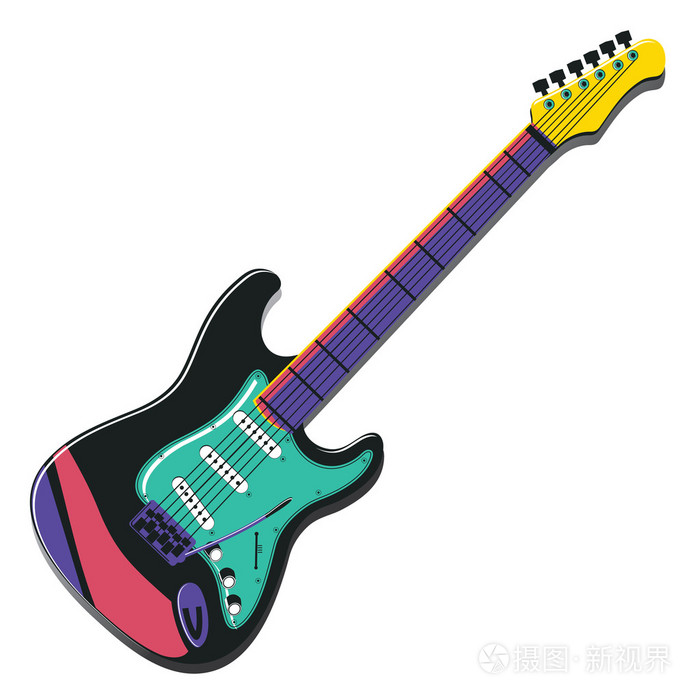 矢量图像的乐器电吉他