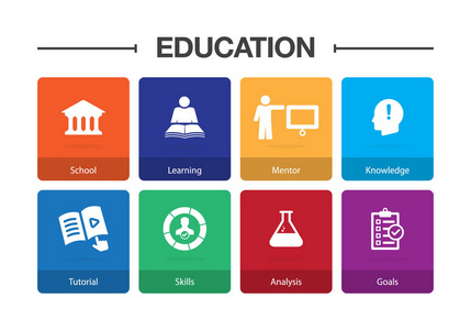 教育图表图标集