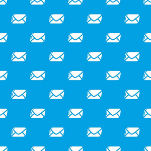 邮件模式矢量无缝蓝