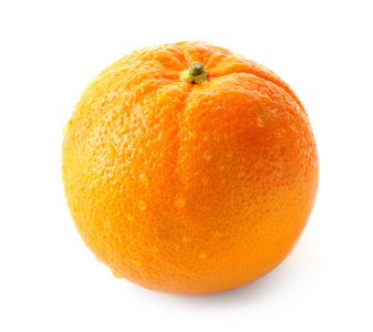 美味的成熟橙色白色背景