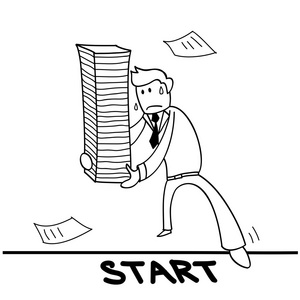 报表卡通开始 会计 报表照片