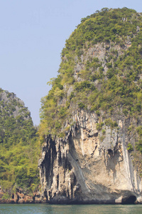 泰国莱利半岛风景如画的岩石