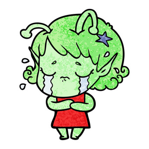 卡通不开心外星人图片