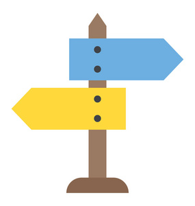 roadsign路标图标,方向和符号,路标,矢量图形,白色背景上的线性图案在