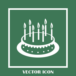 生日蛋糕大纲图标图片