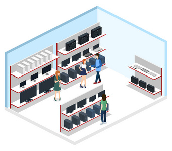 计算机存储的等距3d 矢量图