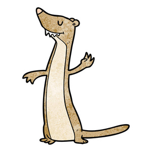 卡通黄鼠狼图片