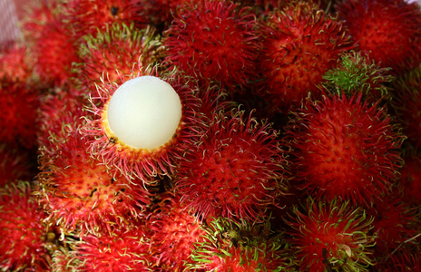 红毛丹泰国水果，香甜可口