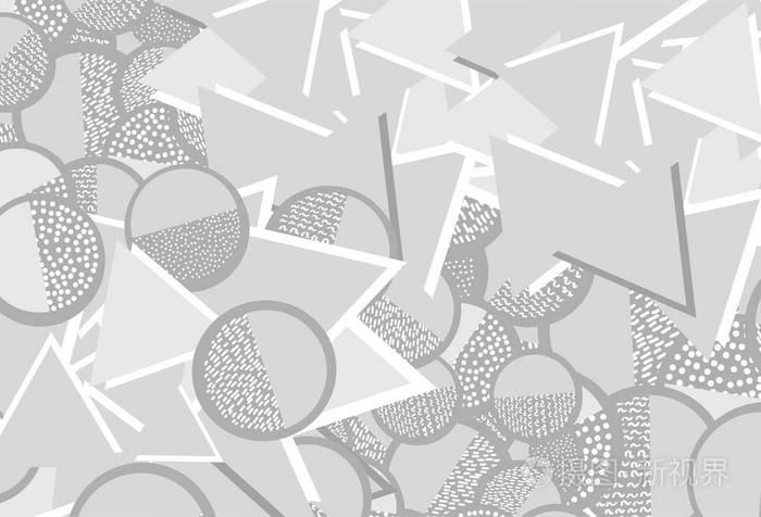 背景与灰色几何数字.矢量插图插画-正版商用图片075qtv-摄图新视界