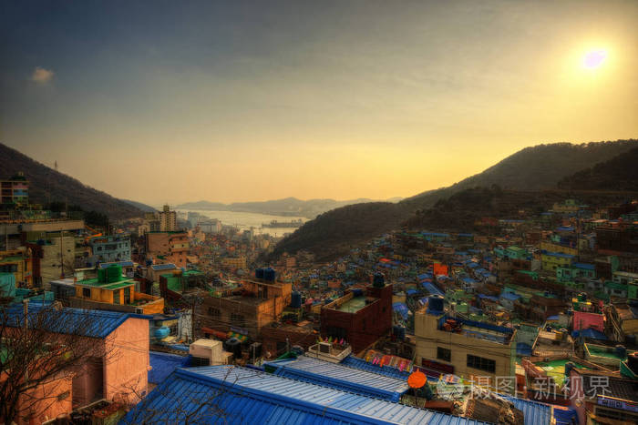gamcheon贫民窟在韩国釜山