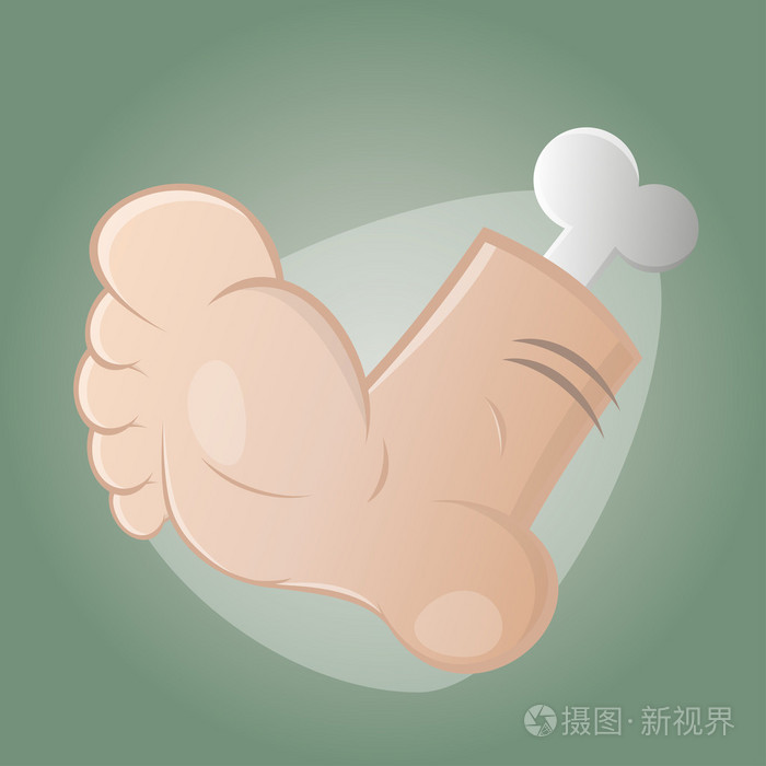 令人毛骨悚然的卡通脚