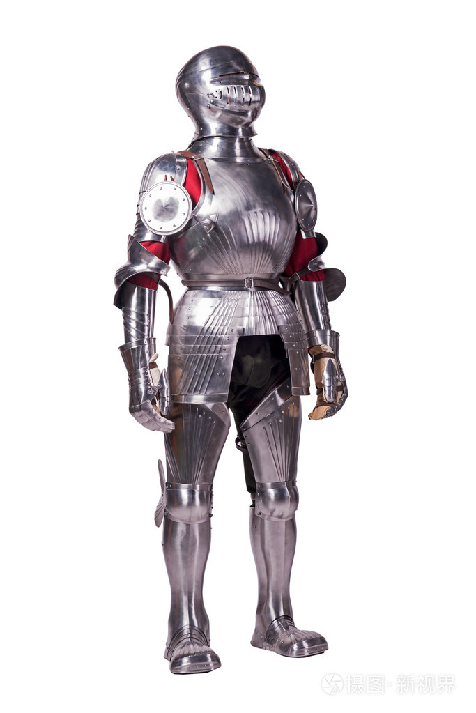 金属盔甲的骑士