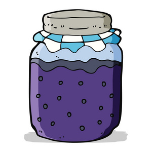 卡通果酱罐图片