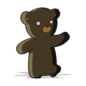 卡通黑熊幼崽照片