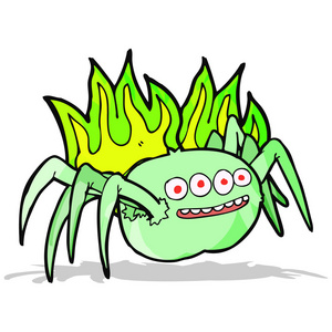 漫画卡通幽灵蜘蛛图片