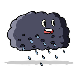 雨卡通图片