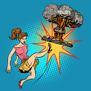 妇女抗议反对战争,和平和反战主义者照片