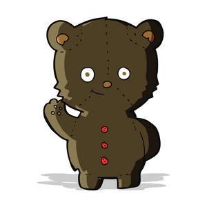 卡通黑熊幼崽照片