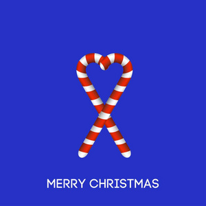 圣诞快乐创意设计与蓝色背景向量