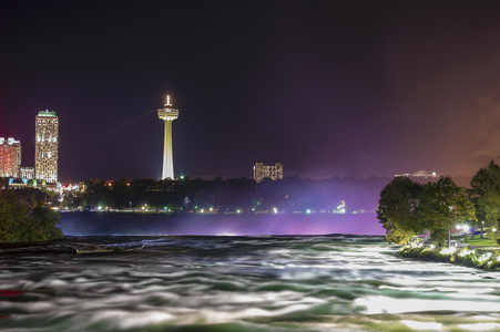 尼亚加拉大瀑布夜景