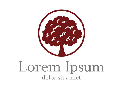 树 logo 模板.越来越多的经营理念.矢量图标.可编辑照片