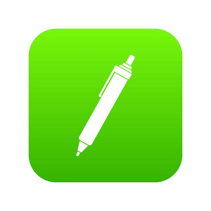 钢笔图标数字绿色
