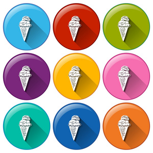 冰淇淋的图标