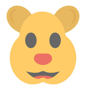 鼠 emoji 表情平面图标