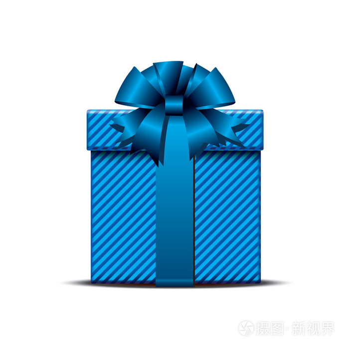蓝色礼品盒