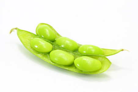 日本的食物煮熟的毛豆,毛豆咬照片