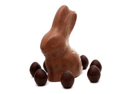 巧克力兔子的鸡蛋
