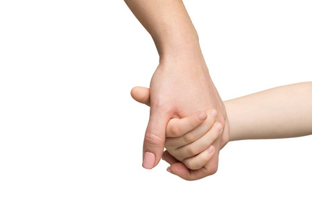 妈妈牵着孩子的手图片