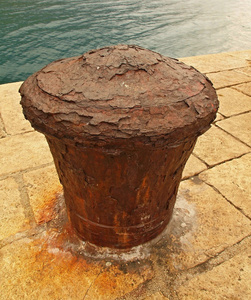 极端的腐蚀,铁匠锤上的金属锈蚀的纹理伪造支柱从十八世纪的