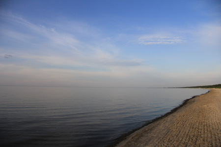 很平静的波罗地海，没有在所有波