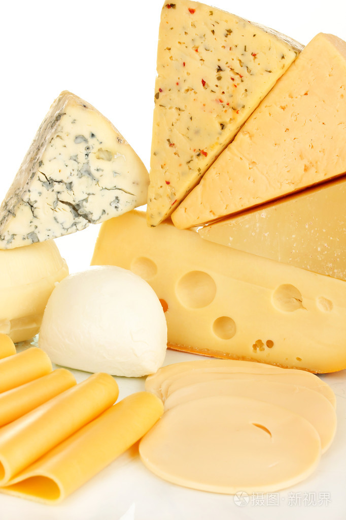 各种类型的奶酪