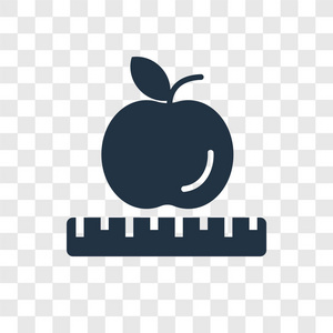 苹果矢量图标在透明背景下隔离, 苹果透明徽标概念