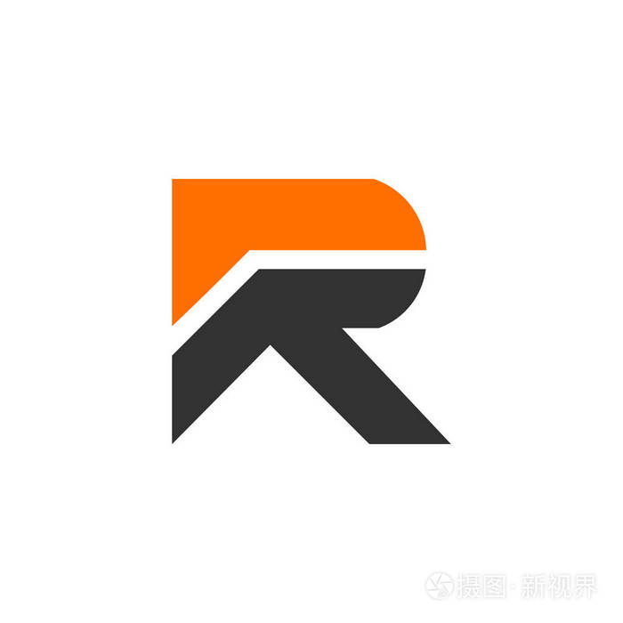 字母r标志图标设计模板元素