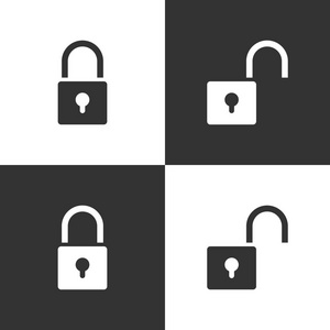 锁矢量图标图片