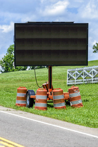 空白路边电子交通管制标志