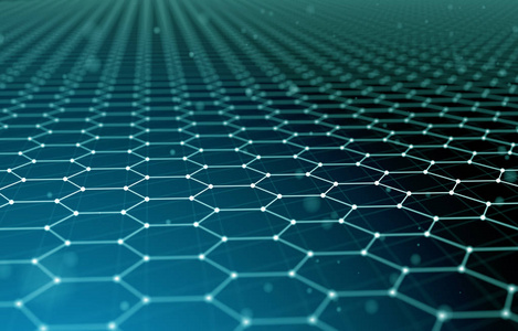 黑暗的科幻背景.点和线连接.科技理念.大数据宏线框照片