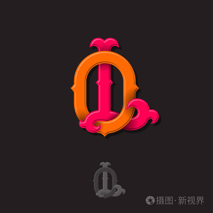 l和o字母l和o交叉字母交织字母缩写