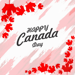 加拿大日庆祝与枫叶