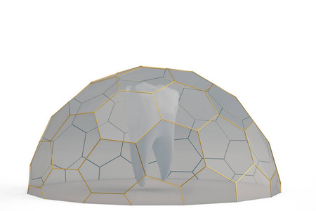 带有木材的饰面保护罩棕色的泡罩包装显示保护光戴着防护药罩的老人在